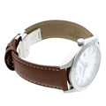 Tissot Gentleman Silver Dial Brown Leather Strap Watch For Men - T127.410.16.031.00