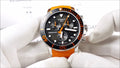 Tissot Seaster 1000 Chronograph Black Dial Orange Rubber Strap Watch For Men - T120.417.17.051.01