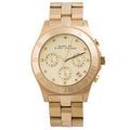 Marc Jacobs Blade Gold Dial Gold Stainless Steel Strap Watch for Women - MBM3101