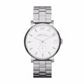 Marc Jacobs Baker White Dial Silver Stainless Steel Strap Watch for Women - MBM3242