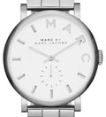 Marc Jacobs Baker White Dial Silver Stainless Steel Strap Watch for Women - MBM3242