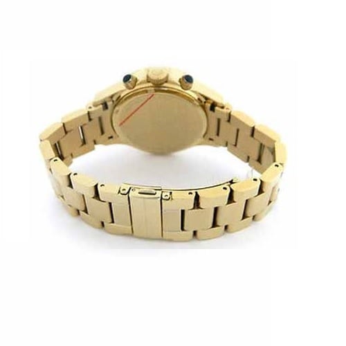 Marc Jacobs Rock Green Dial Gold Stainless Steel Strap Watch for Women - MBM3252