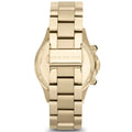 Marc Jacobs Rock Black Dial Gold Stainless Steel Strap Watch for Women - MBM3253