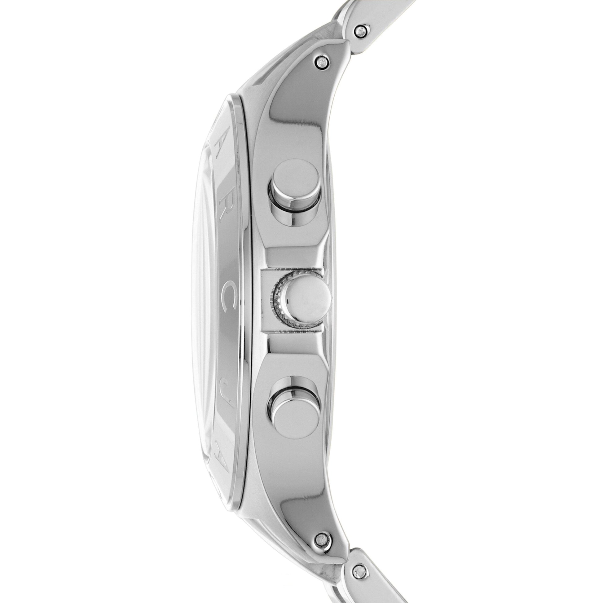 Marc Jacobs Marc Blade Orange Dial Silver Stainless Steel Strap Watch for Women - MBM3306