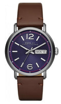 Marc Jacobs Marc Fergus Blue Dial Brown Leather Strap Watch for Men - MBM5078