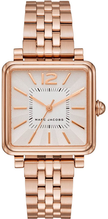 Marc Jacobs Vic White Dial Rose Gold Stainless Steel Strap Watch for Women - MJ3514