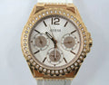 Guess Starlight Diamonds White Dial White Rubber Strap Watch for Women - W0846L5