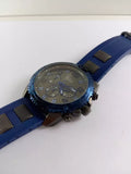 Guess Velocity Blue Dial Blue Rubber Strap Watch for Men - W0599G2