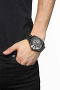 Diesel Mega Chief Chronograph Grey Dial Gunmetal Men's Watch - DZ4282