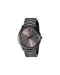 Michael Kors Slim Runway Black Dial Black Steel Strap Watch for Men - MK8507