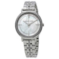 Michael Kors Cinthia White Mother of Pearl Dial Silver Steel Strap Watch for Women for Women - MK3641