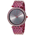 Michael Kors Darci Black Dial Purple Steel Strap Watch for Women - MK3554