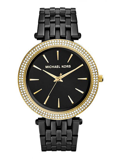 Michael Kors Darci Black Dial Black Steel Strap Watch for Women - MK3322