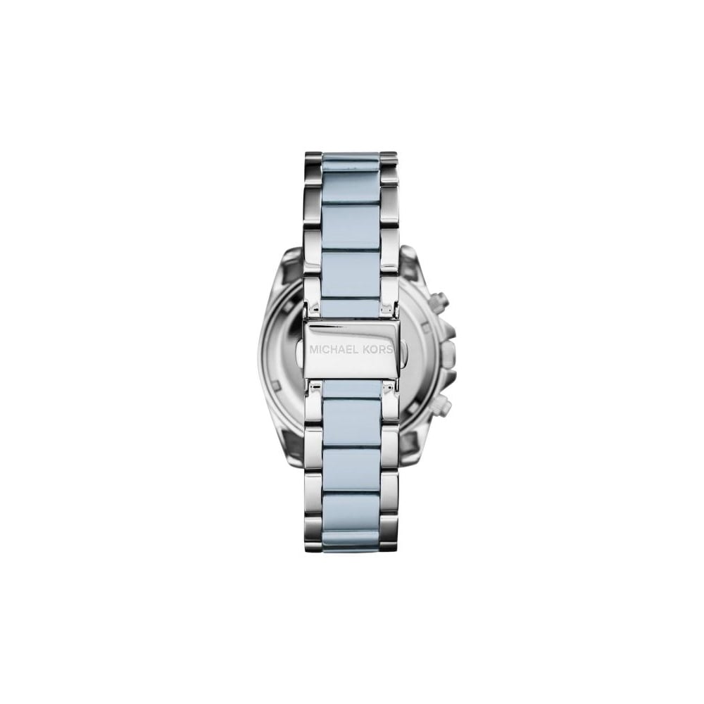 Michael Kors Blair Silver Dial Two Tone Steel Strap Watch for Women - MK6137