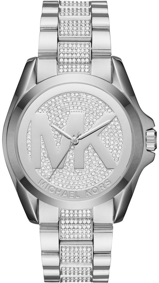 Michael Kors Bradshaw Silver Dial Silver Stainless Steel Strap Watch for Women - MK6486