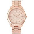 Michael Kors Runway Rose Gold Dial Rose Gold Steel Strap Watch for Women - MK3336