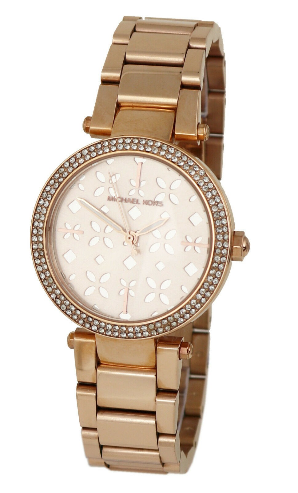 Michael Kors Parker Rose Gold Dial Steel Strap Watch for Women - MK6470