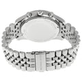 Michael Kors Lexington Chronograph Silver Dial Silver Steel Strap Watch for Men - MK8405