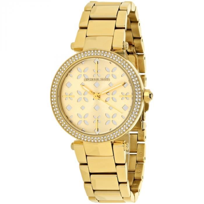 Michael Kors Parker Gold Dial Gold Steel Strap Watch for Women - MK6469