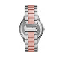 Michael Kors Runway White Dial Two Tone Stainless Steel Strp Watch for Women - MK3204A