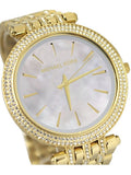 Michael Kors Darci Mother of Pearl Dial Gold Steel Strap Watch for Women - MK3219