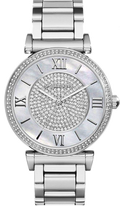 Michael Kors Caitlin Crystal Dial Silver Steel Strap Watch for Women - MK3331
