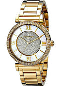 Michael Kors Catlin Mother of Pearl Dial Gold Steel Strap Watch for Women - MK3332