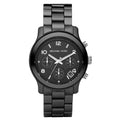 Michael Kors Runway Black Ceramic Dial Black Steel Strap Watch for Women - MK5162