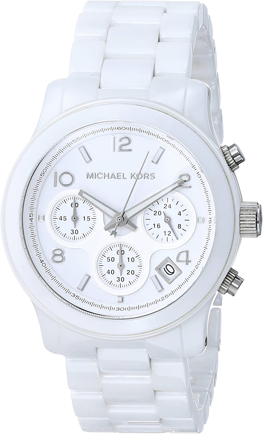 Michael Kors Runway White Dial White Steel Strap Watch for Women - MK5188