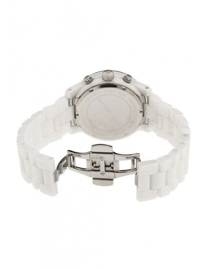 Michael Kors Runway White Dial White Steel Strap Watch for Women - MK5188