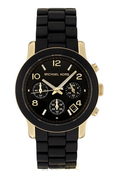 Michael Kors Runway Black Dial Black Steel Strap Watch for Women - MK5191