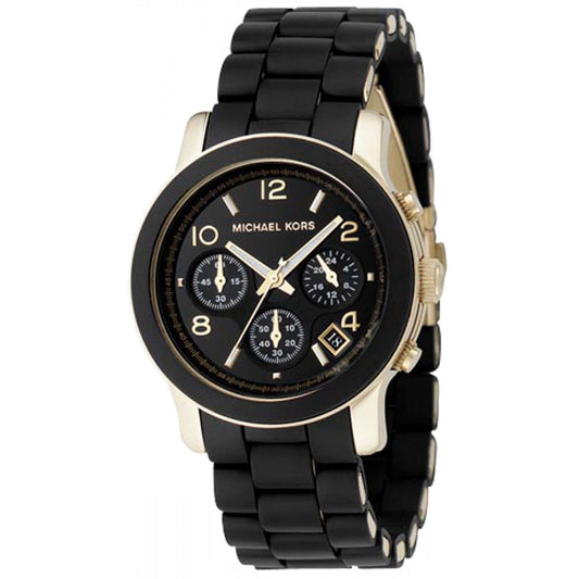 Michael Kors Runway Black Dial Black Steel Strap Watch for Women - MK5191