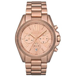 Michael Kors Bradshaw Rose Gold Dial Rose Gold Steel Strap Watch for Women - MK5503