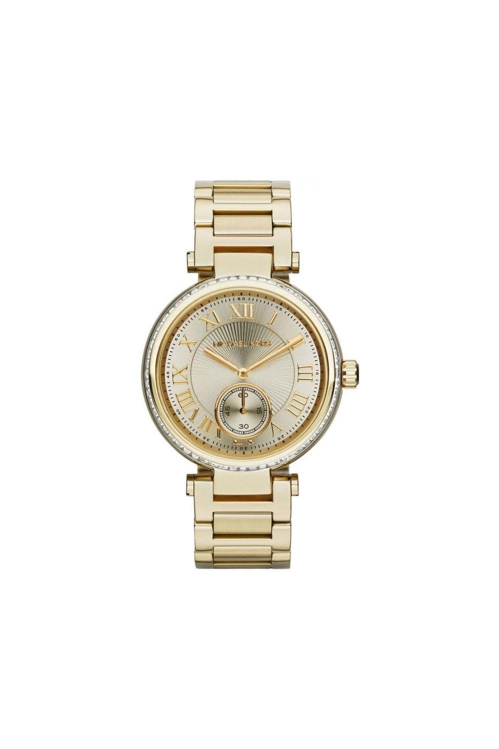 Michael Kors Skylar Gold Dial Gold Steel Strap Watch for Women - MK5867