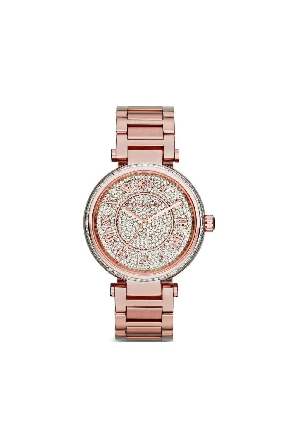 Michael Kors Skylar Rose Gold Dial Rose Gold Steel Strap Watch for Women - MK5868