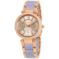 Michael Kors Parker Gold Dial Two Tone Steel Strap Watch for Women - MK6327