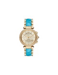 Michael Kors Parker Gold Dial Two Tone Steel Strap Watch for Women - MK6364