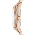 Michael Kors Layton Rose Gold Dial Rose Gold Steel Strap Watch for Women - MK6395