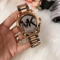 Michael Kors Bradshaw Rose Gold Dial Rose Gold Steel Strap Watch for Women - MK6437