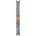 Michael Kors Parker Blue Mother of Pearl Dial Two Tone Steel Strap  Watch for Women - MK6491