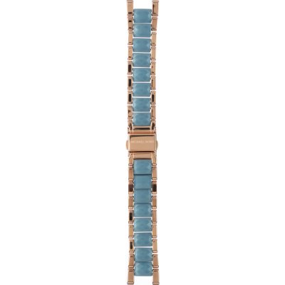 Michael Kors Parker Blue Mother of Pearl Dial Two Tone Steel Strap  Watch for Women - MK6491