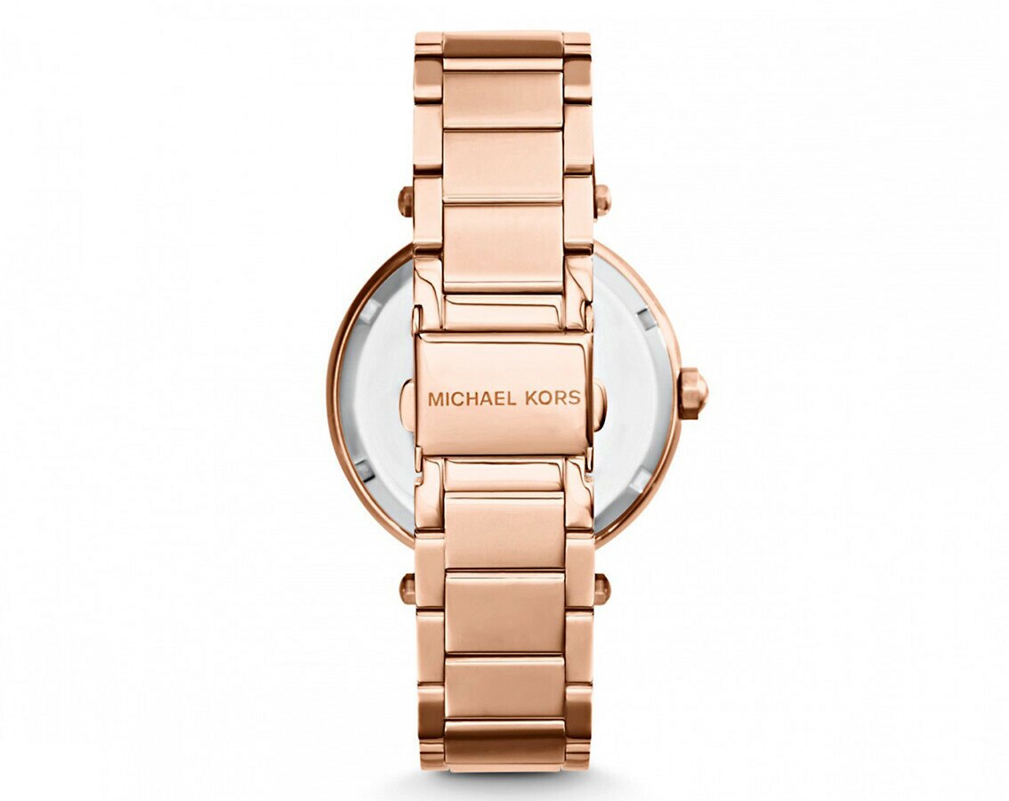 Michael Kors Parker Rose Gold Dial Rose Gold Steel Strap Watch for Women - MK5865