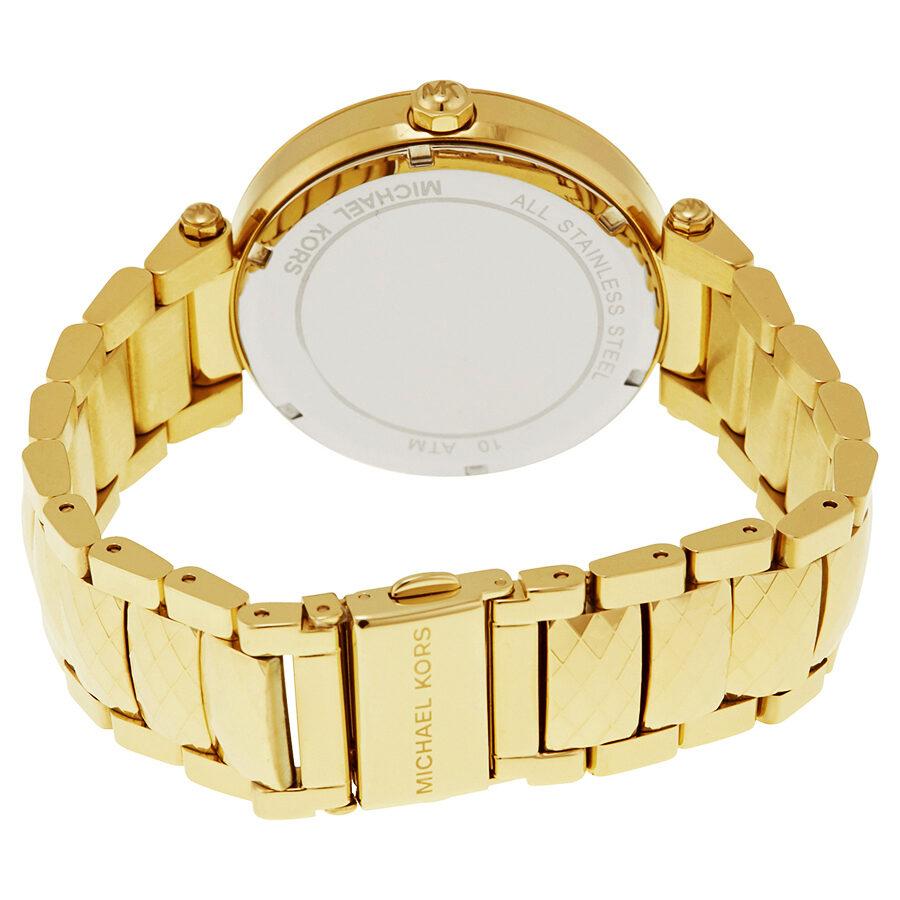 Michael Kors Parker Gold Mother of Pearl Dial Gold Steel Strap Watch for Women - MK6425