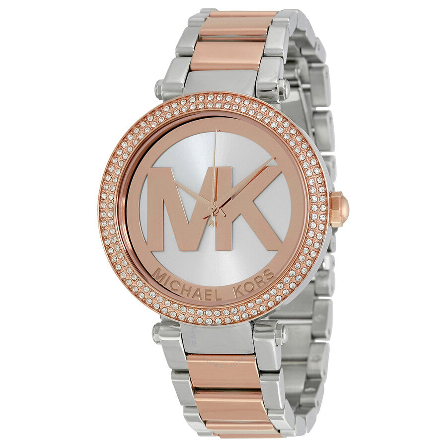 Michael Kors Parker Gold Dial Two Tone Steel Strap Watch for Women - MK6314