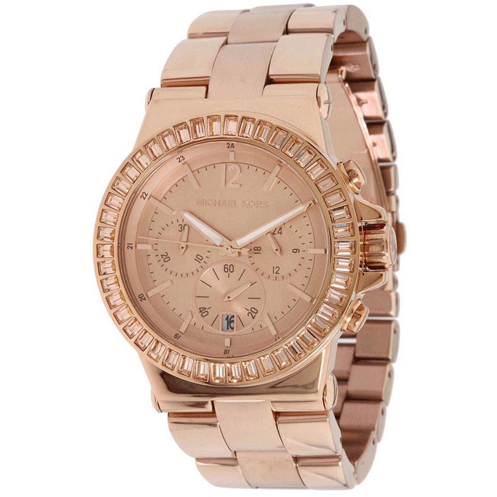 Michael Kors Dylan Rose Gold Dial Rose Gold Steel Strap Watch for Women - MK5412