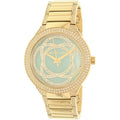 Michael Kors Kerry Mother of Pearl Dial Gold Steel Strap Watch for Women - MK3481