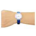 Michael Kors Cinthia Mother of Pearl Dial Blue Leather Strap Watch for Women - MK2661