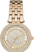 Michael Kors Darci Crystals Gold Dial Gold Steel Strap Watch for Women - MK3445