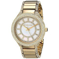 Michael Kors Kerry Mother of Pearl Dial Gold Steel Strap Watch for Women - MK3312