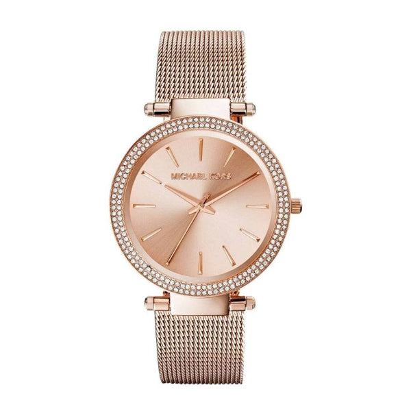 Michael Kors Darci Rose Gold Dial Rose Gold Mesh Bracelet Watch for Women - MK3369